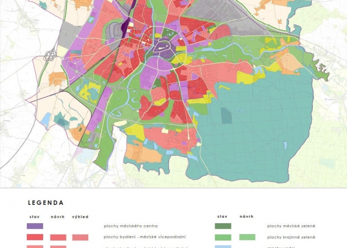 ideový návrh územního plánu Hradce Králové