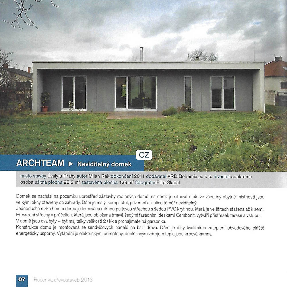 ROČENKA DŘEVOSTAVEB 2013