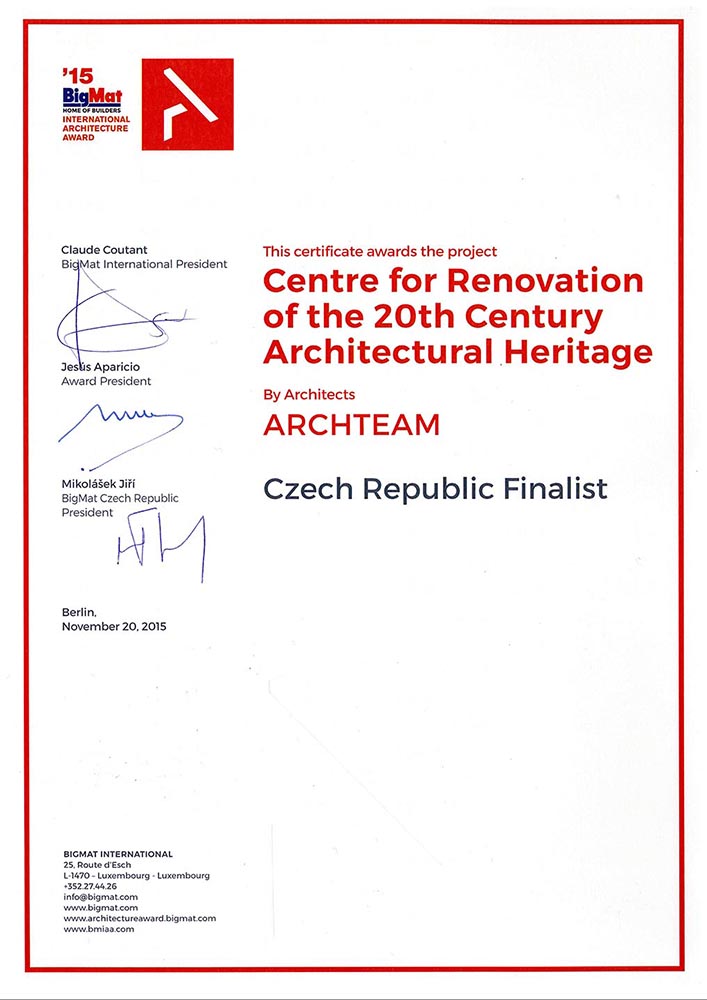 BIGMAT INTERNATIONAL ARCHITECTURE AWARD 2015